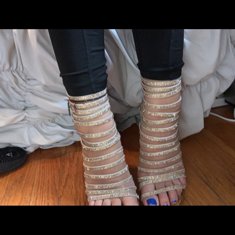 Gold heels